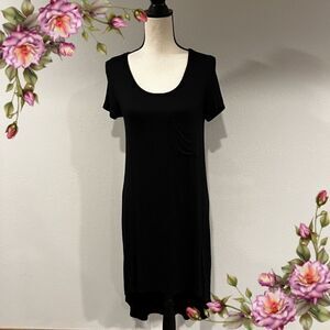 Short sleeve hi low dress‎